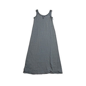 Loft Ann Taylor Women's Sleeveless Stripe Maxi Dress Black/White (Size: Small)